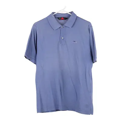 Kappa Polo Shirt - Small Blue Cotton