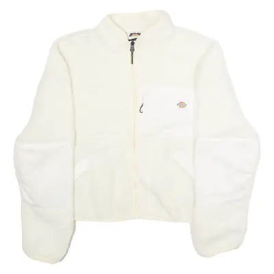 DICKIES Womens Fleece Jacket White M