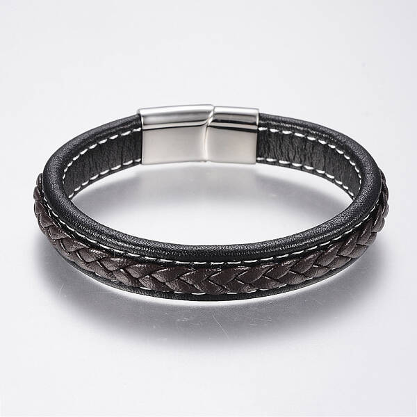 Braided Leather Cord Bracelets
