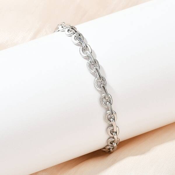 201 Stainless Steel Cuba Style Chian Bracelet for Men