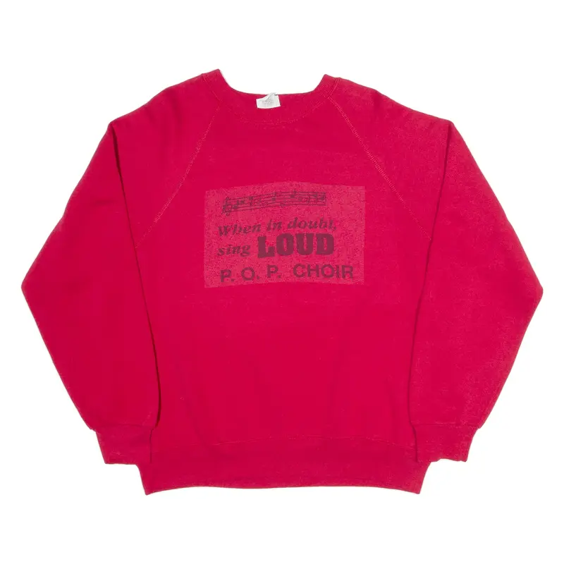 LEE P.O.P CHOIR Womens Sweatshirt Red L