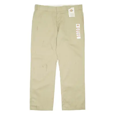 DICKIES Womens Trousers Beige Regular Straight W38 L32