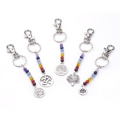 Tibetan Style Alloy Keychain