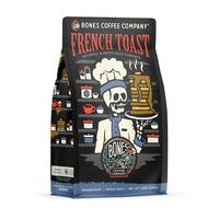 Bones Coffee Company French Toast, Sweet & Buttery Flavor, Made with Arabica Coffee Beans,  Ground and Whole Coffee (12oz) Be...