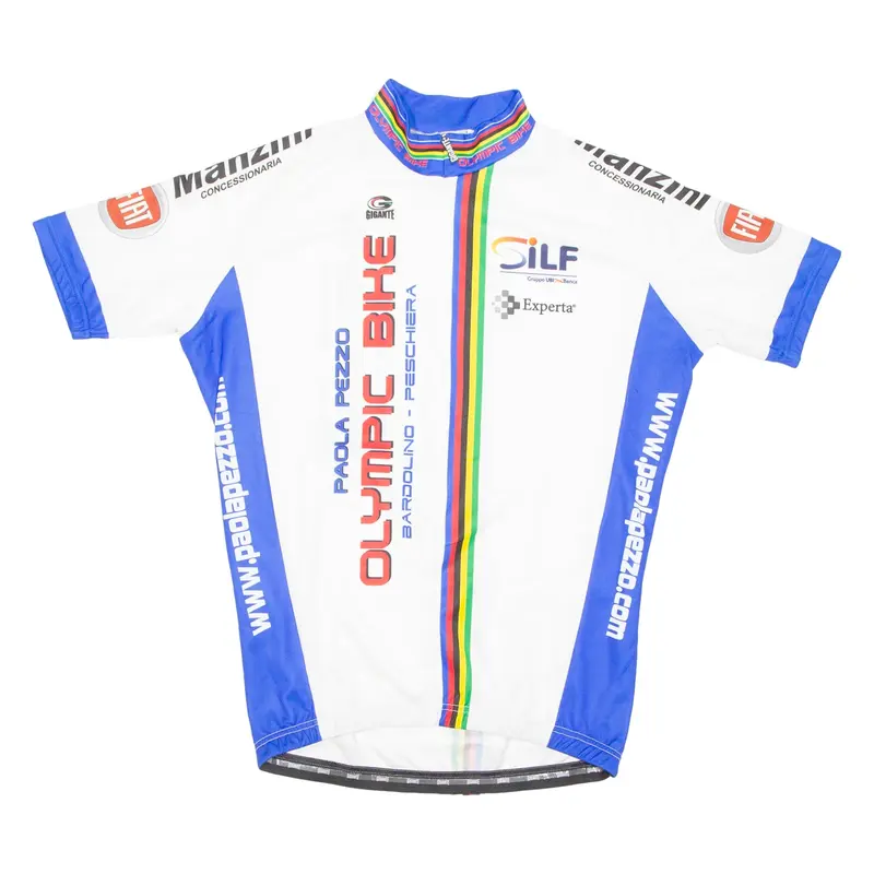 Cycling Mens Jersey White 1/2 Zip XL