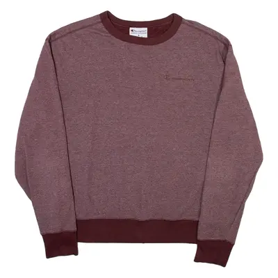 CHAMPION Mens Sweatshirt Maroon M
