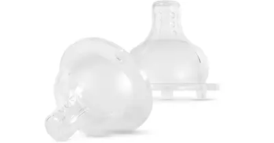 Baboo Premium Silicone Teat Medium Flow Bottle Teat 3 Months+ 2pcs