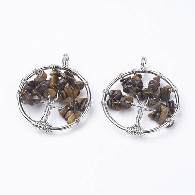 Natural Tiger Eye Pendants