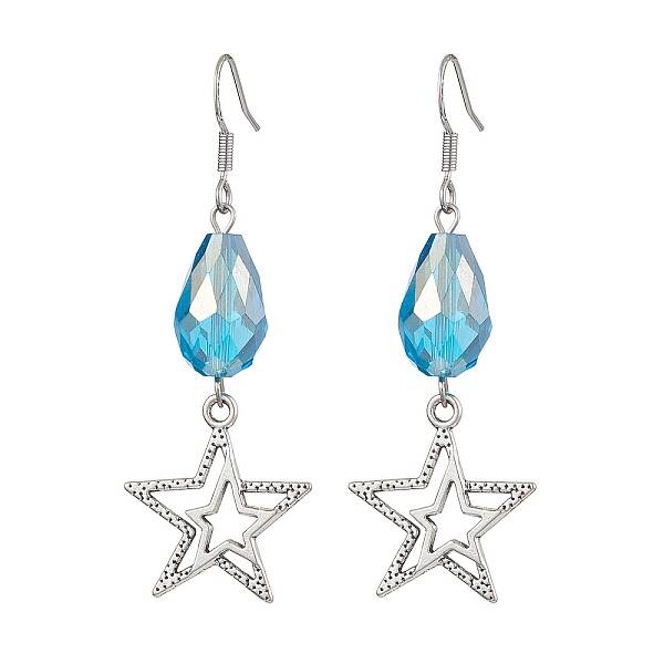 Alloy Star Dangle Earrings