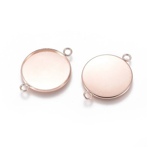 201 Stainless Steel Cabochon Connector Settings