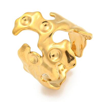 Ion Plating(IP) 304 Stainless Steel Cuff Finger Ring Components