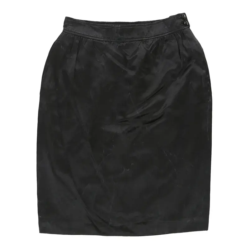 Emanuel Ungaro Pencil Skirt - 26W UK 6 Black Silk Blend