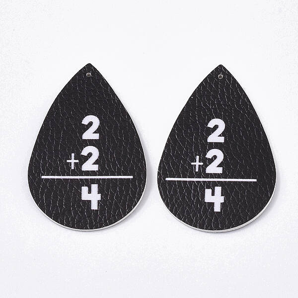 PU Leather Big Pendants