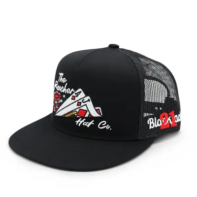 21 Blackjack- Flat bill Trucker Snapback
