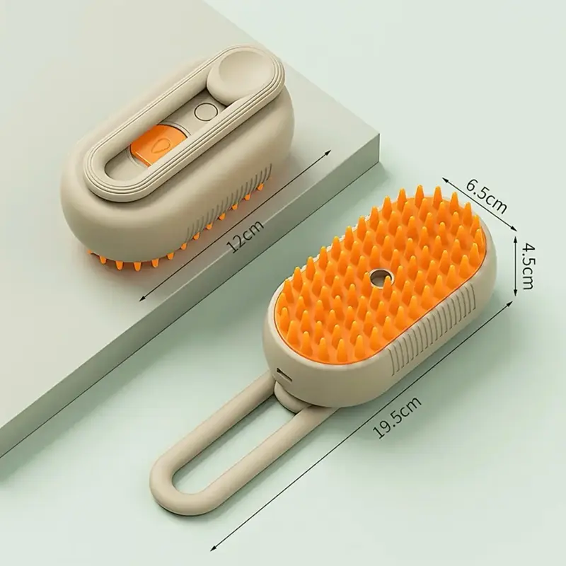 PET HAIR REMOVAL BRUSH WITH STEAMY MASSAGE