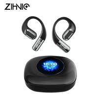 ZIHNIC True Wireless Open Ear Earbuds Bluetooth 5.4,OWS Headphones,Wireless Earphones,35Hours Playtime,lPX5 Waterproof,TF car...