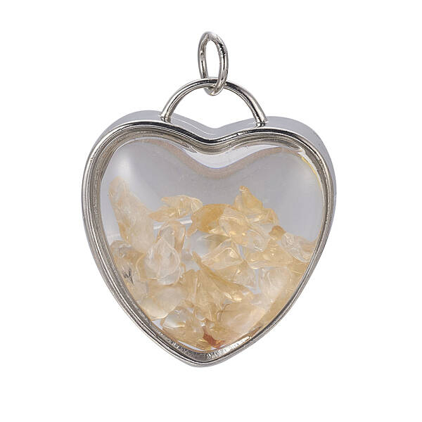 Natural Citrine Chips Pendants