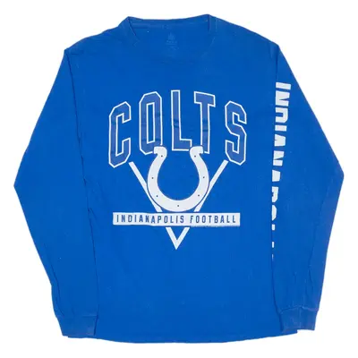 NFL Indianapolis Colts USA T-Shirt Blue Long Sleeve Mens M