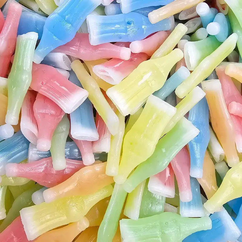 Nik-L-Nips Vintage Wax Bottle Candy Drinks Filled with Flavored Syrups (Cherry, Orange Lemon, Blue Raspberry, and Green Apple...