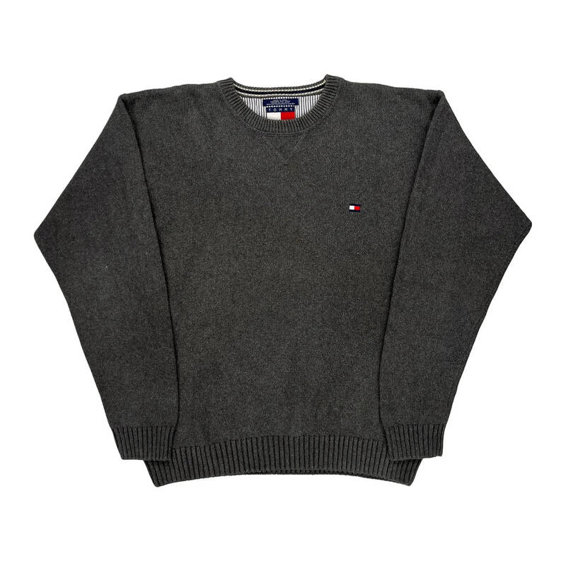 Tommy Hilfiger Jumper - XL Grey Cotton