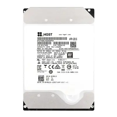 YRD19 Dell 10TB 6Gb/s SATA 7200 3.5-inch 256MB Hard Drive