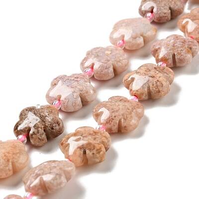 Natural Pink Ocean Jasper/Ocean Agate Beads Strands