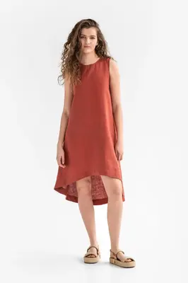 Royal Toscana linen dress - Clay | Size: M