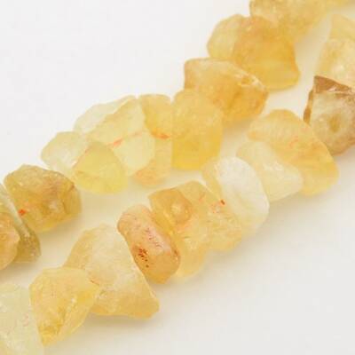 Natural Citrine Nuggets Bead Strands