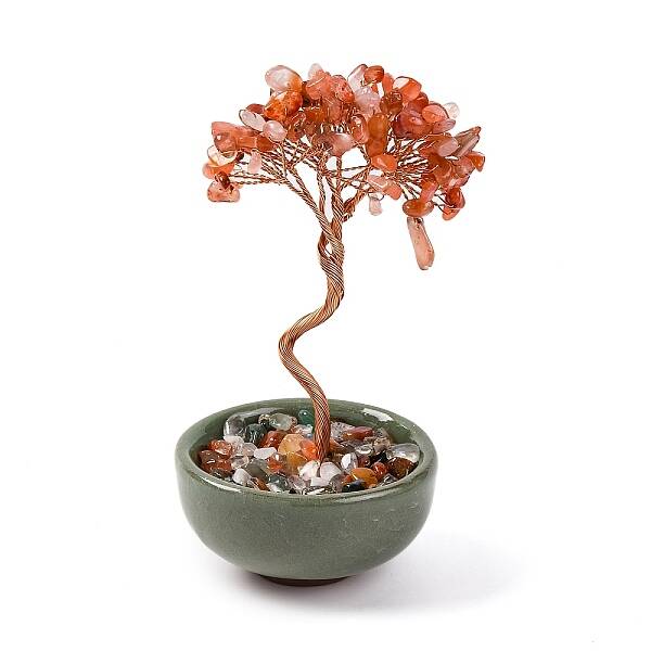 Natural Carnelian Chips Tree Decorations