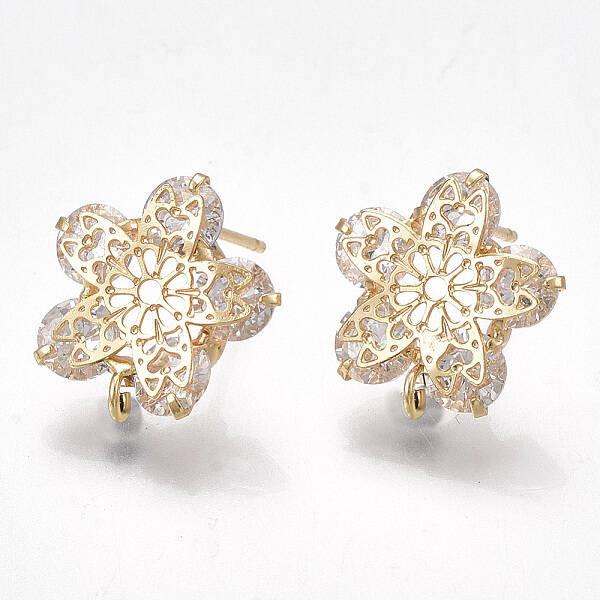 Brass Stud Earring Findings