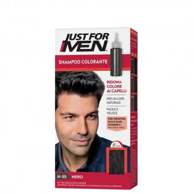 Just For Men Natural Black Coloring Shampoo