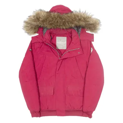 NAPAPIJRI Geographic Rain Jacket Red Nylon Womens M