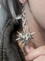 Punk Style Studded Decor Dangle Earrings, Fashionable Jewelry for Women, Trendy All-match & Exquisite Jewelry for Birthday Gi...