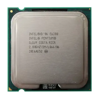 SLGW2 Intel Pentium E6300 Dual-Core 2.80GHz 1066MHz FSB 2MB L2 Cache Socket LGA775 Processor