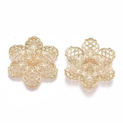 Brass Fancy Bead Caps