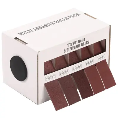 5-Grit Emery Sandpaper Roll Assortment - 1\