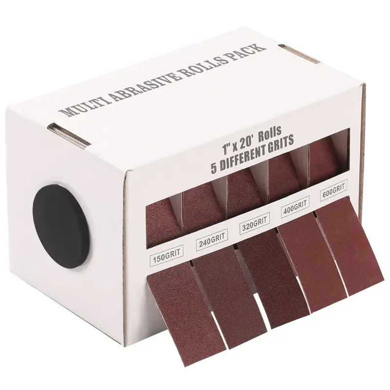 5-Grit Emery Sandpaper Roll Assortment - 1\