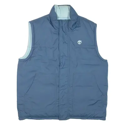 TIMBERLAND Mens Puffer Gilet Blue L