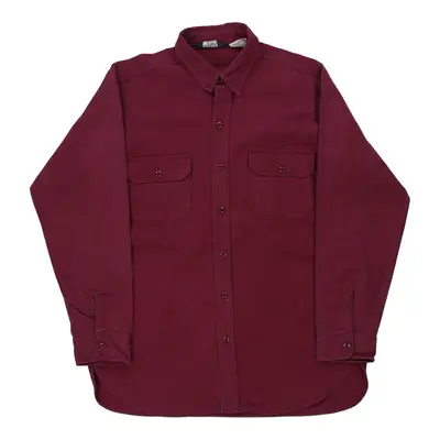 Woolrich Flannel Shirt - XL Purple Cotton