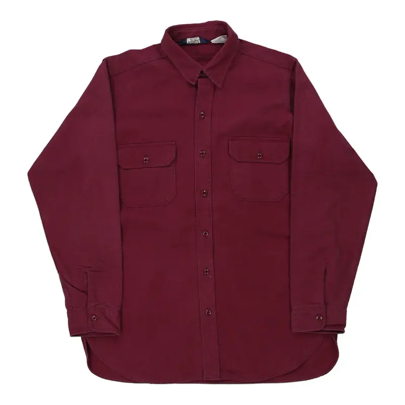 Woolrich Flannel Shirt - XL Purple Cotton
