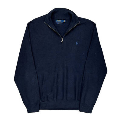 Polo By Ralph Lauren Jumper - Large Navy Cotton