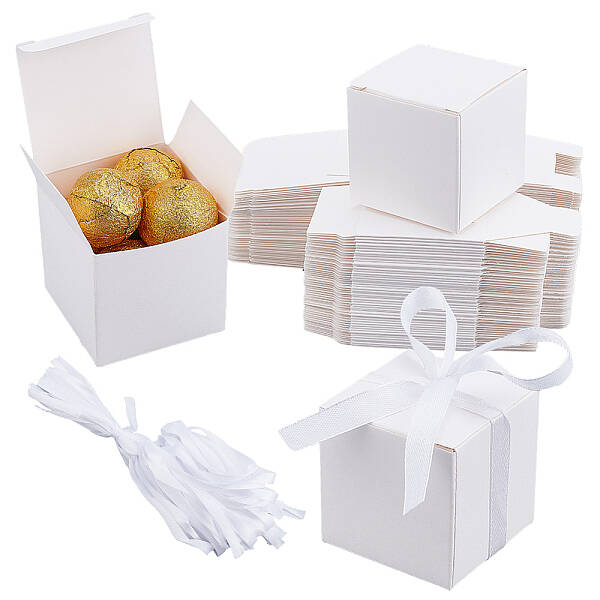 Square Folding Cardboard Paper Candy Gift Box