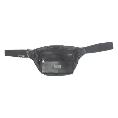 Womens Bum Bag Black Leather Faux Leather