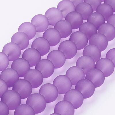 Transparent Glass Bead Strands