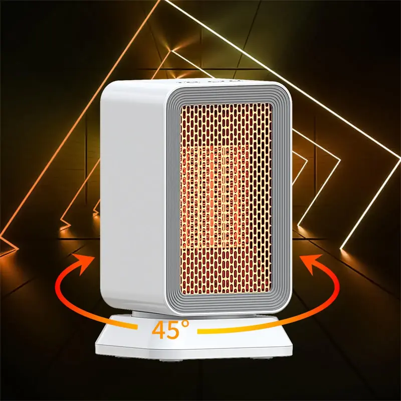 Space Heater, Portable Electric Heaters for Indoor Use with Thermostat, 3 Mode Timer, 1000W PTC Ceramic Fast Safety Heat for ...