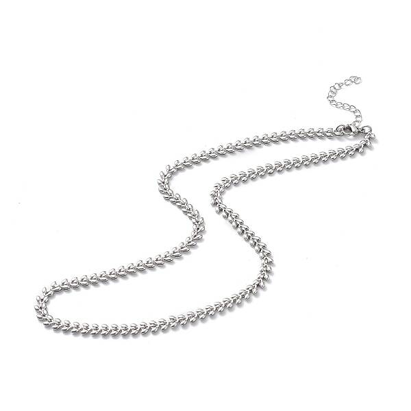 Non-Tarnish 304 Stainless Steel Cobs Chain Necklace for Men Women
