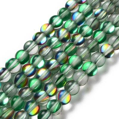 Synthetic Moonstone Beads Strands