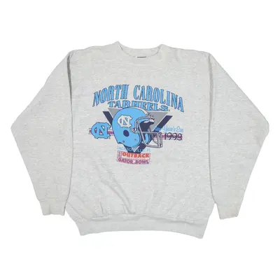 TULTEX North Carolina Tar Heels Womens Sweatshirt Grey 90s USA 2XL