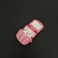 Pink Cat Airpods Case with Mirror Headphone Storage