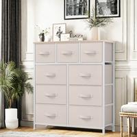 YITAHOME 9 Drawer Dresser for Bedroom, Fabric Tall Dressers, Organizer Unit Storage Tower for Bedroom, Living Room, Hallway, ...